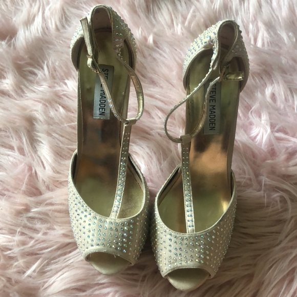 Steve Madden Maggie Rhinestone Diamond platform Heels - Picture 2 of 6